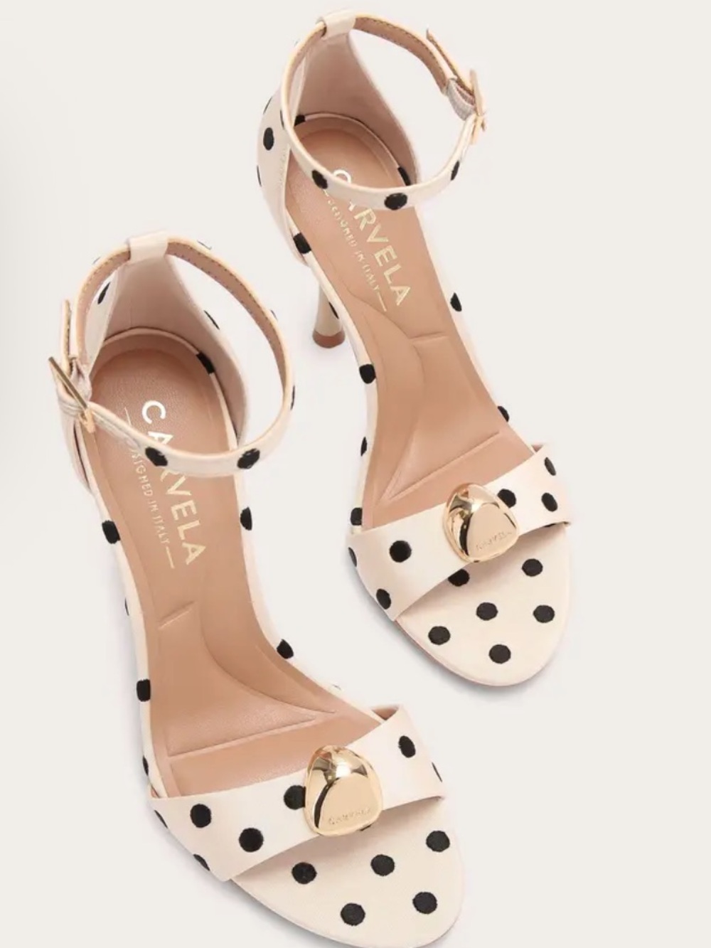 Carvela INCANTO POLKA DOT HEEL new in box euro 39 8.5